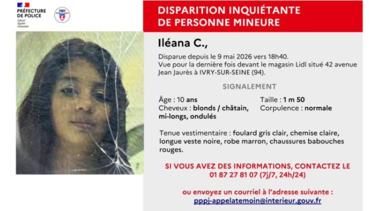 Disparition d’Iléana : l’inquiétude grandit dans le Val-de-Marne
