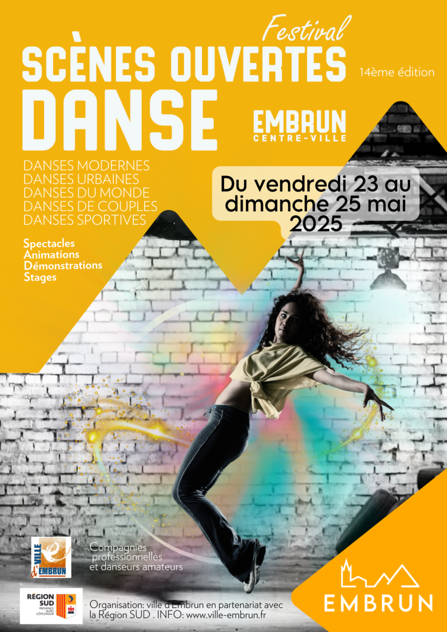 Affiche Scènes Ouvertes de danse 2025 Affiche Scènes Ouvertes de danse 2025