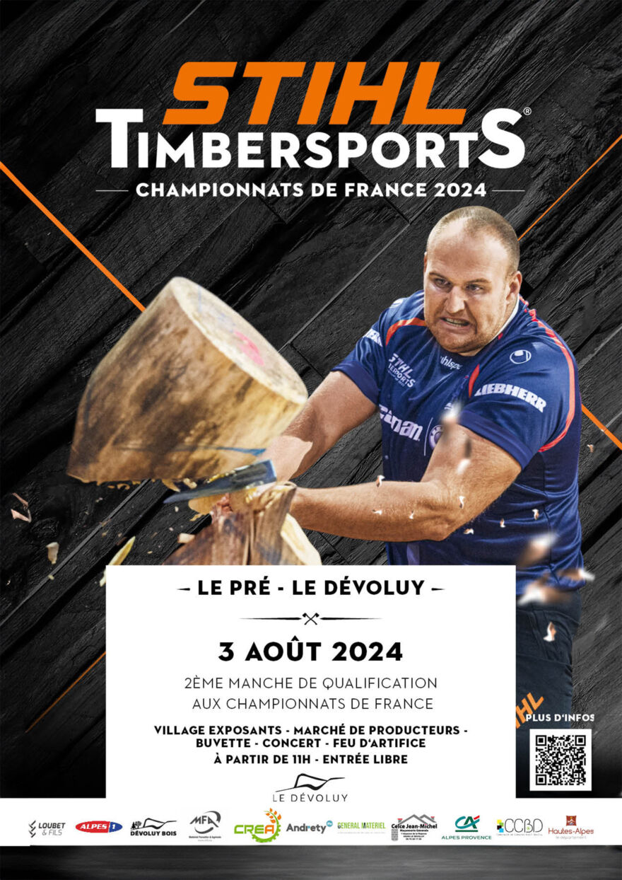 Affiche Stihl Timbersports Le Dévoluy