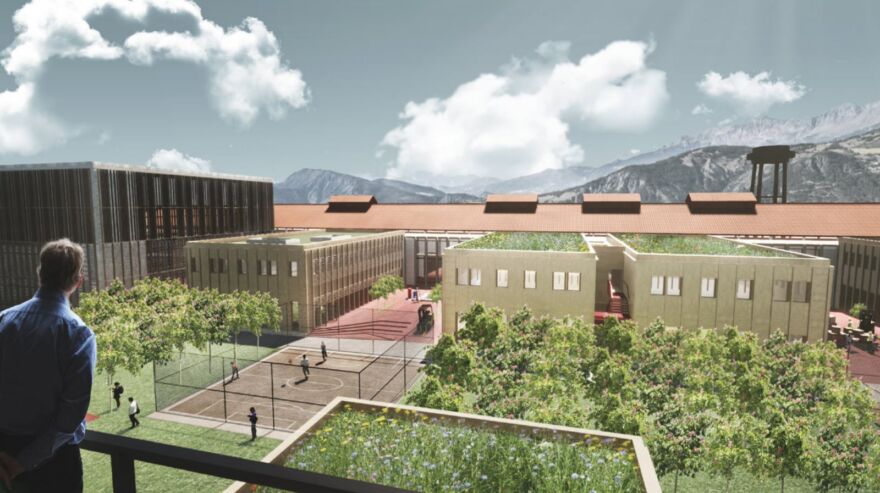 campus Haute École du Bois et de la Forêt-2 Photo virtuelle imaginée par l'Ecole d’architectes de Turin pour la Haute école du bois et de la forêt