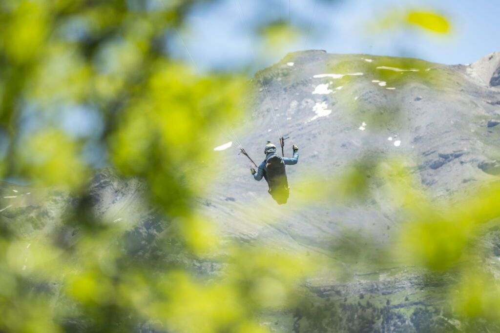 Compétition de parapente - vol de distance ©Thibaut Blais