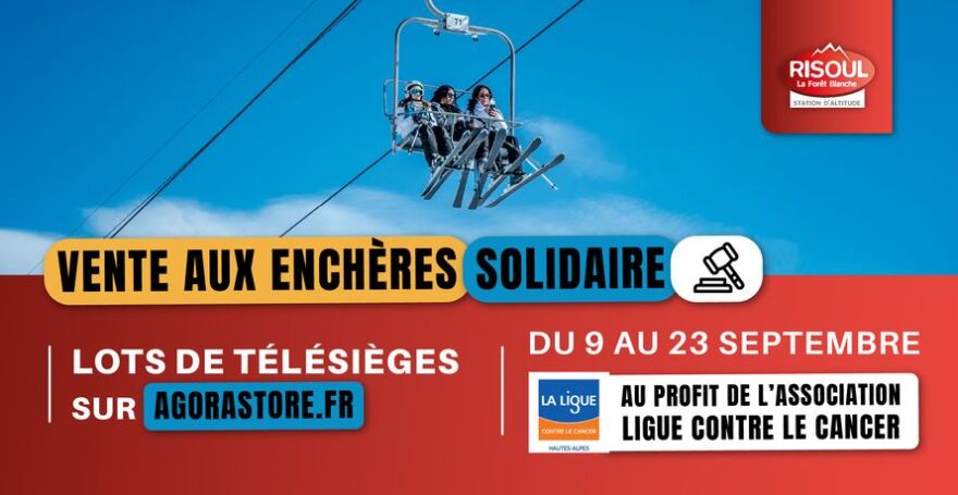 Vente aux enchères solidaire Risoul Vente aux enchères solidaire Risoul