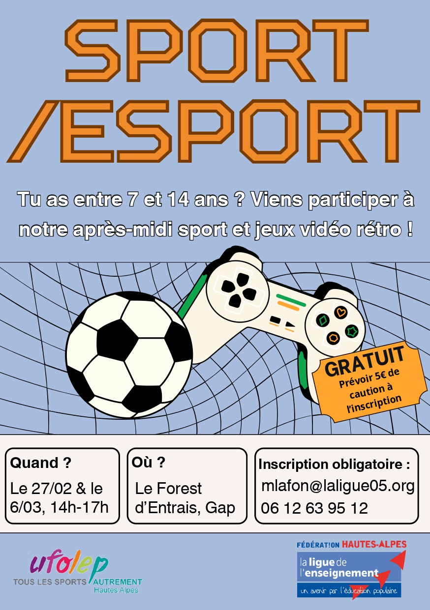 Après-midi Sport/e-Sport à Gap