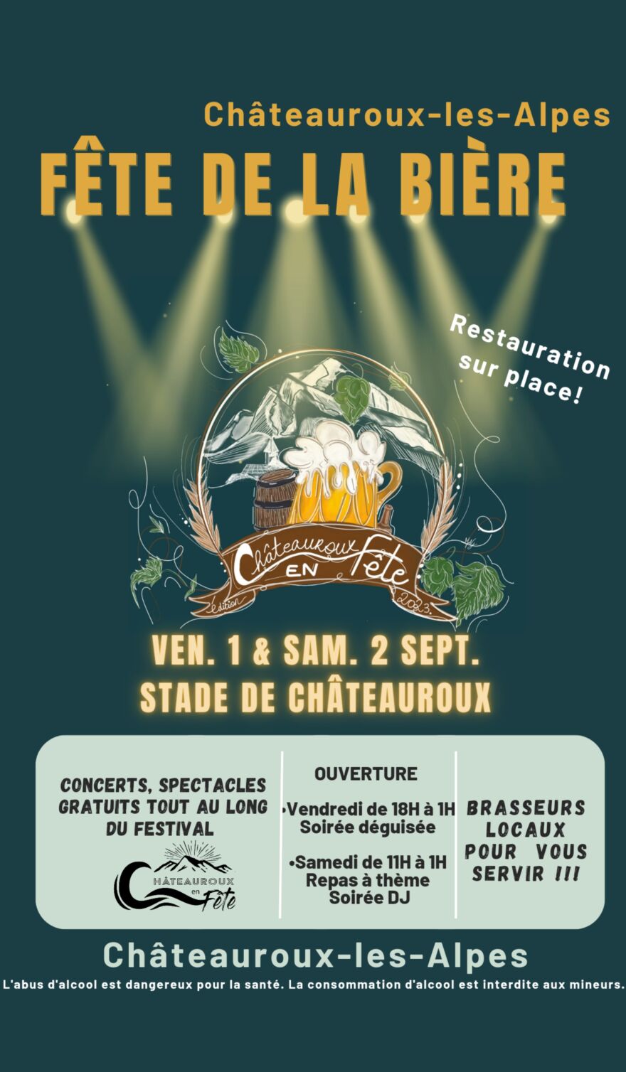 Fête de la Bière Chateauroux-les-Alpes 2023