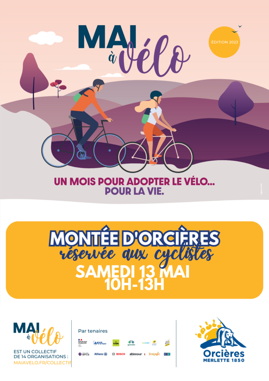 Mai à vélo – montée d’Orcières 13 mai 2023