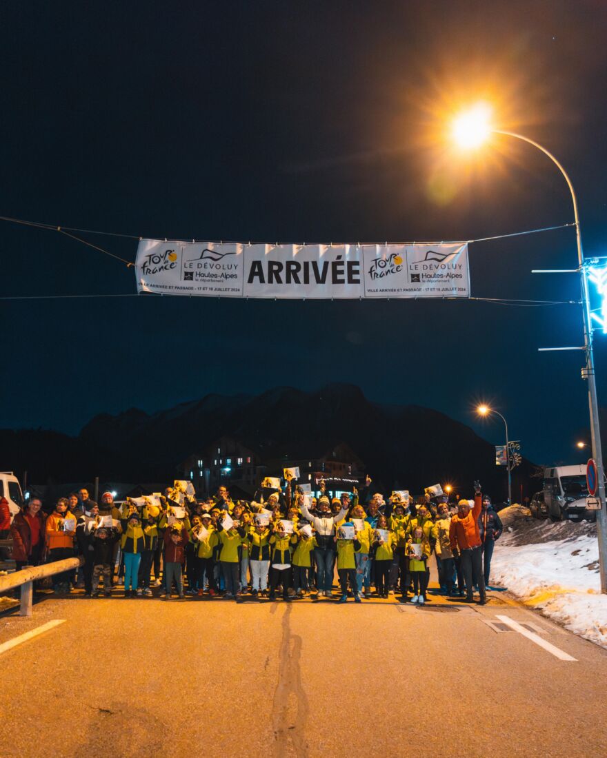 Matérialisation de l’arrivée du Tour de France 2024
