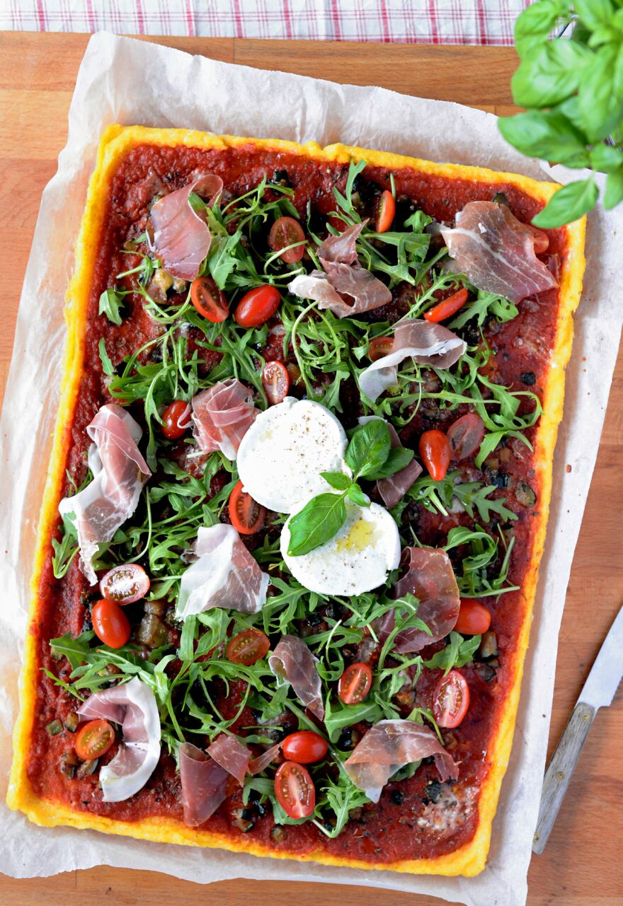 Pizza à la polenta ©Dou Fanny Pizza à la polenta ©Dou Fanny
