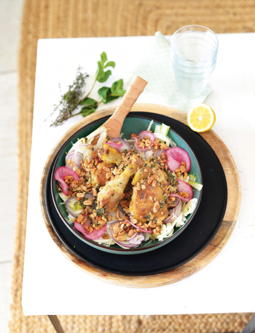 Poulet grillé au fenouil, citron et cacahuètes – Fanny Dou Poulet grillé au fenouil, citron et cacahuètes - Fanny Dou