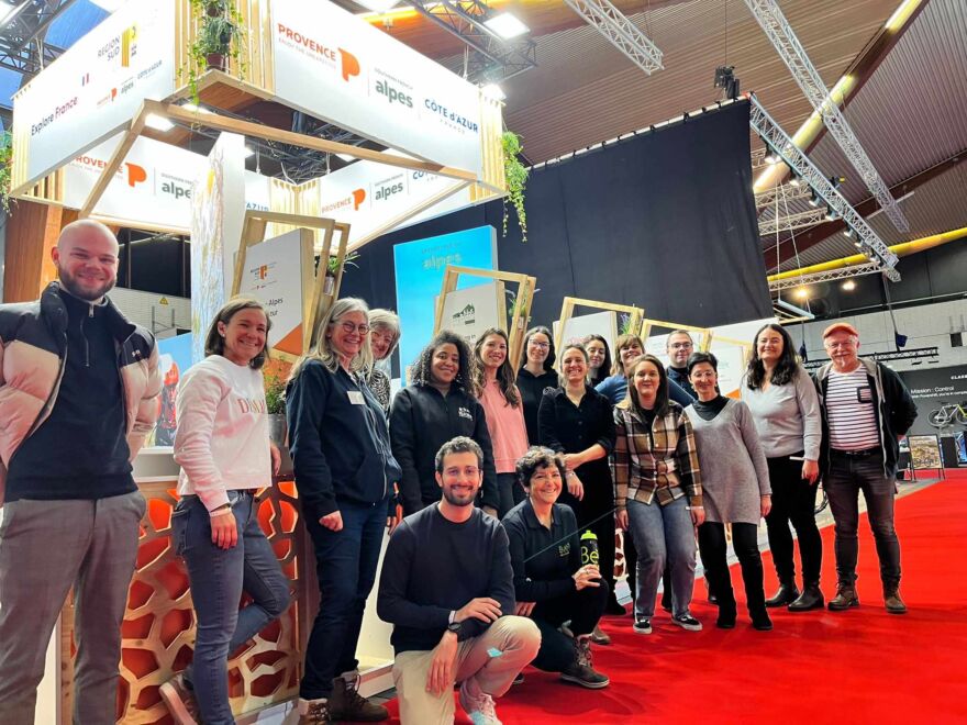 Les Hautes-Alpes au salon Vélofolies de Courtrai en Belgique ©CRT A.Simon La délégation de la Région Sud rassemblée sur un espace dédié au vélo et au VTT de son territoire. L'occasion pour l'Agence de Développement des Hautes-Alpes et pour Serre Chevalier Vallée - Briançon, de valoriser la pratique et la diversité de la discipline dans ce haut-lieu du cyclisme international (photos CRT A.Simon)