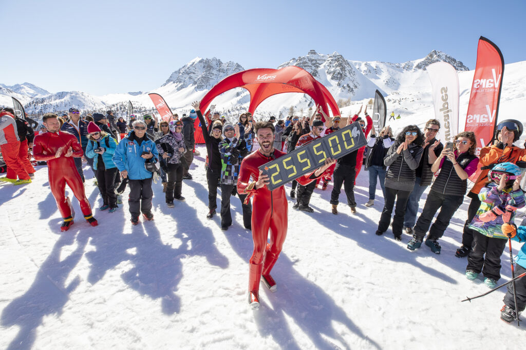 Simon Billy - recodman du monde de ski de vitesse à Vars©Scalpfoto