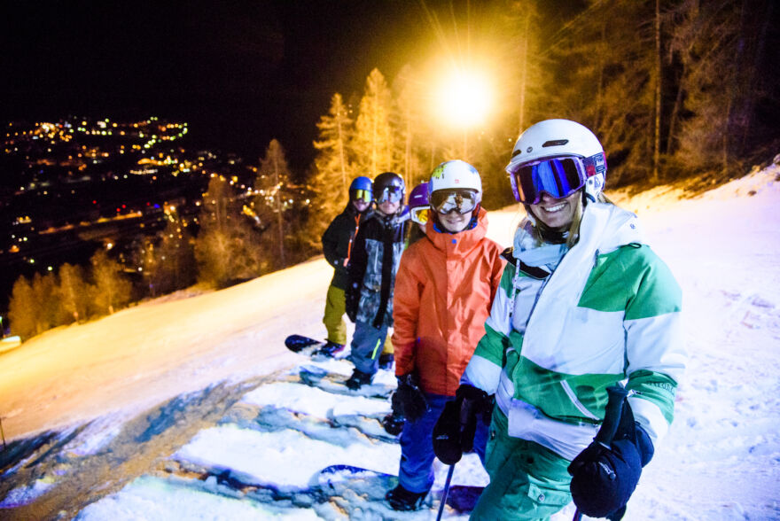 Ski de nuit Briançon – ©Luka Leroy Ski de nuit Briançon - ©Luka Leroy