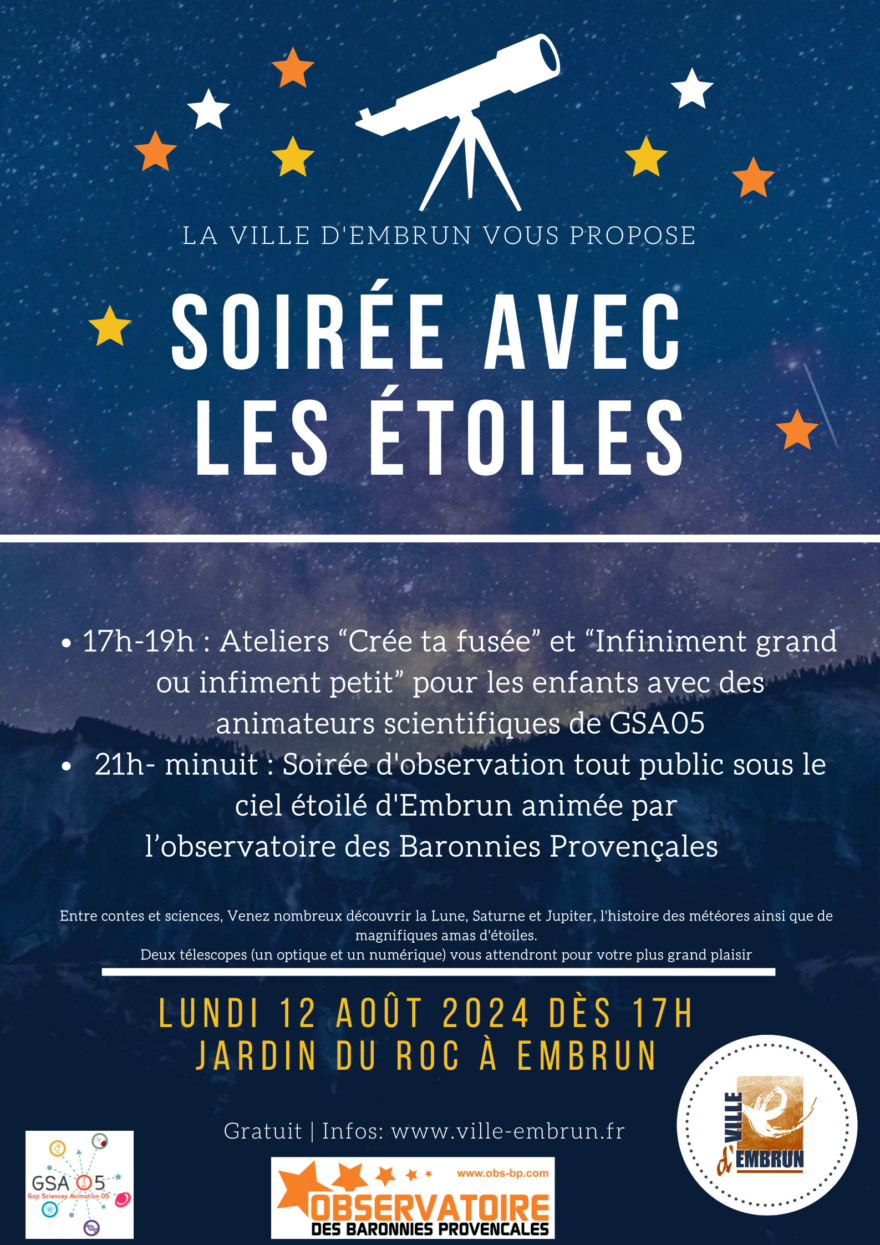 Soirée avec les étoiles Embrun Soirée avec les étoiles Embrun