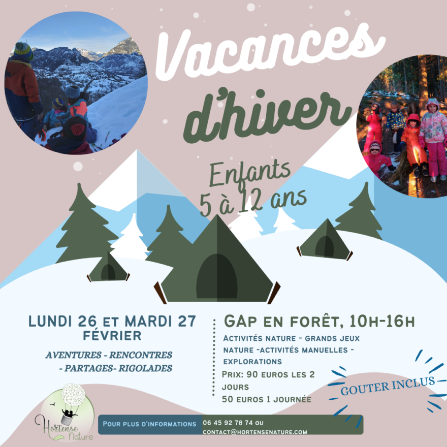 Stage nature - vacances d'hiver avec Hortense