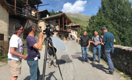 Tournage Chroniques d'en haut_Queyras ©A.Grossan